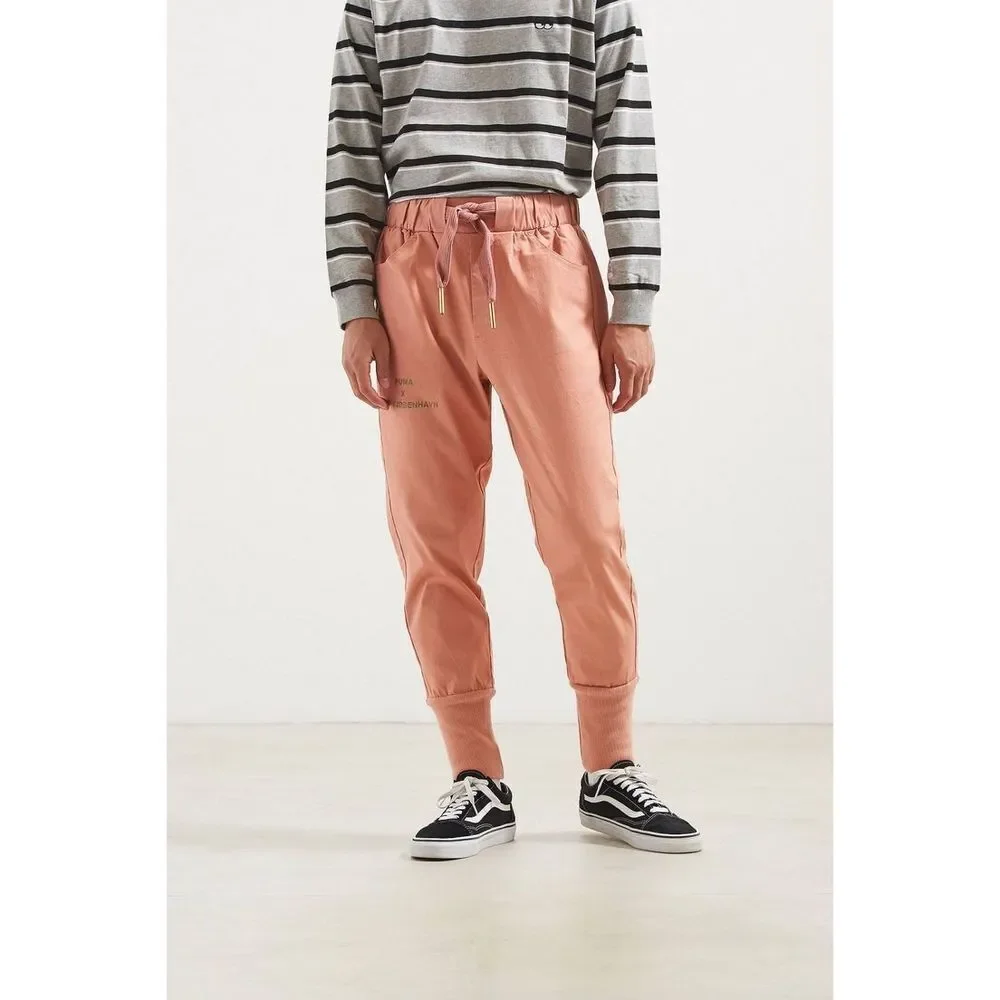 Puma X Han Kjobenhavn orange peach jogger pants size xl drawstring waist UO - Picture 2 of 9